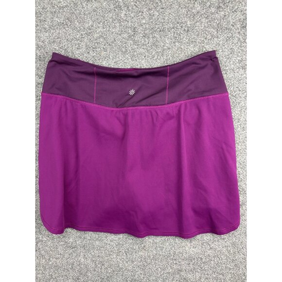 Athleta Skort Womens Medium Purple Fairway Golf 16 in Built-In Shorts Pockets - Picture 6 of 7